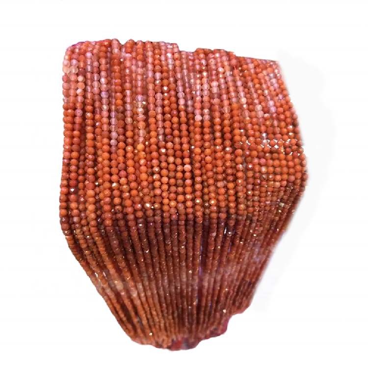 പ്രകൃതി സൺസ്റ്റോൺ റ round ണ്ട് മുത്തുകൾ ഓറഞ്ച് ഗോൾഡ് ജെംസ്റ്റോൺ മൊത്തവ്യാപാരം ഉണ്ടാക്കുന്നു 31