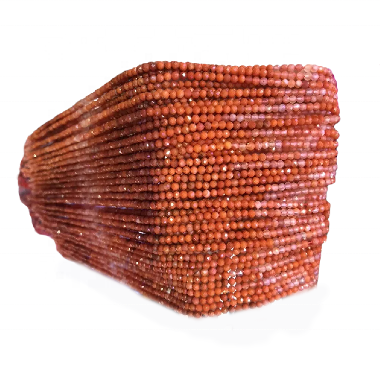 പ്രകൃതി സൺസ്റ്റോൺ റ round ണ്ട് മുത്തുകൾ ഓറഞ്ച് ഗോൾഡ് ജെംസ്റ്റോൺ മൊത്തവ്യാപാരം ഉണ്ടാക്കുന്നു 33