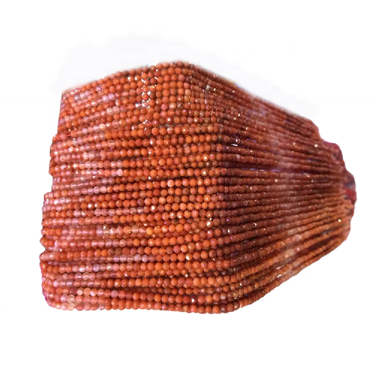 പ്രകൃതി സൺസ്റ്റോൺ റ round ണ്ട് മുത്തുകൾ ഓറഞ്ച് ഗോൾഡ് ജെംസ്റ്റോൺ മൊത്തവ്യാപാരം ഉണ്ടാക്കുന്നു 37