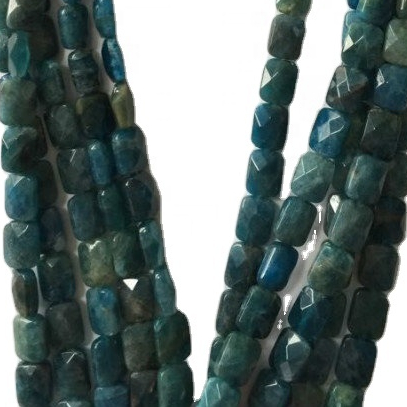 Genuino natural pavo real apatita azul perlas sueltas piedras preciosas 11