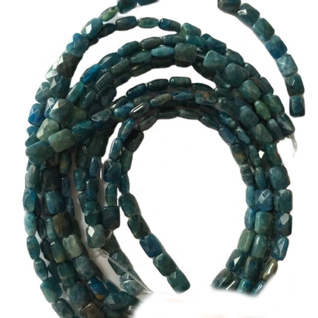 Genuino natural pavo real apatita azul perlas sueltas piedras preciosas 13