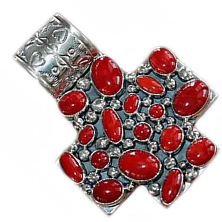 ক্রস দুল 925 স্টার্লিং সিলভার দুল 37