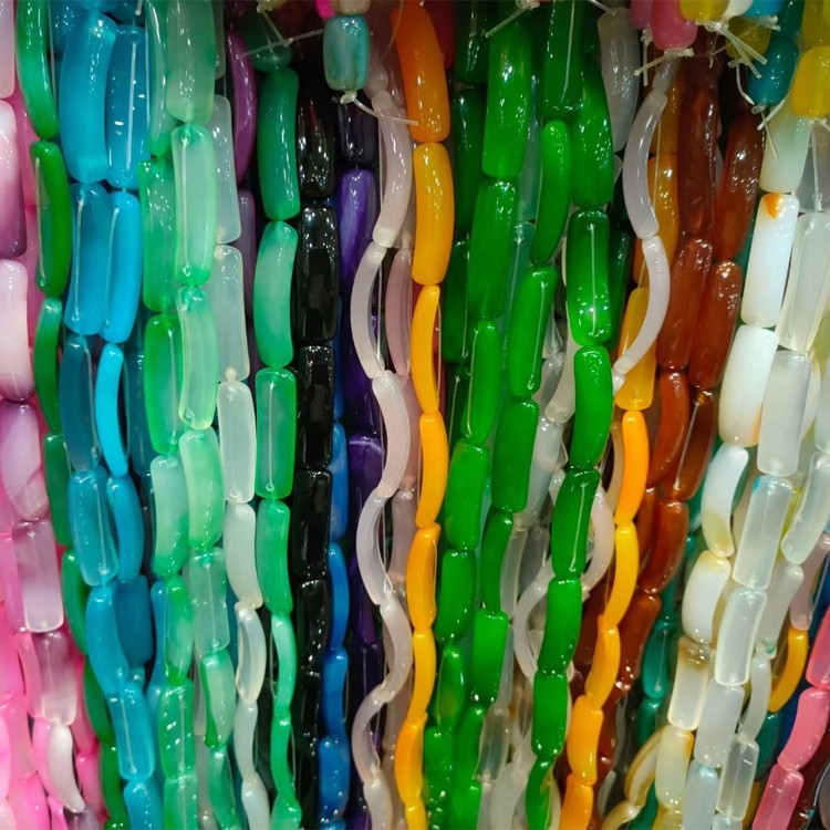 Natural Agate Gemstone Loose Beads 6mm 8mm 10mm Smooth Faceted Shape Beads 37