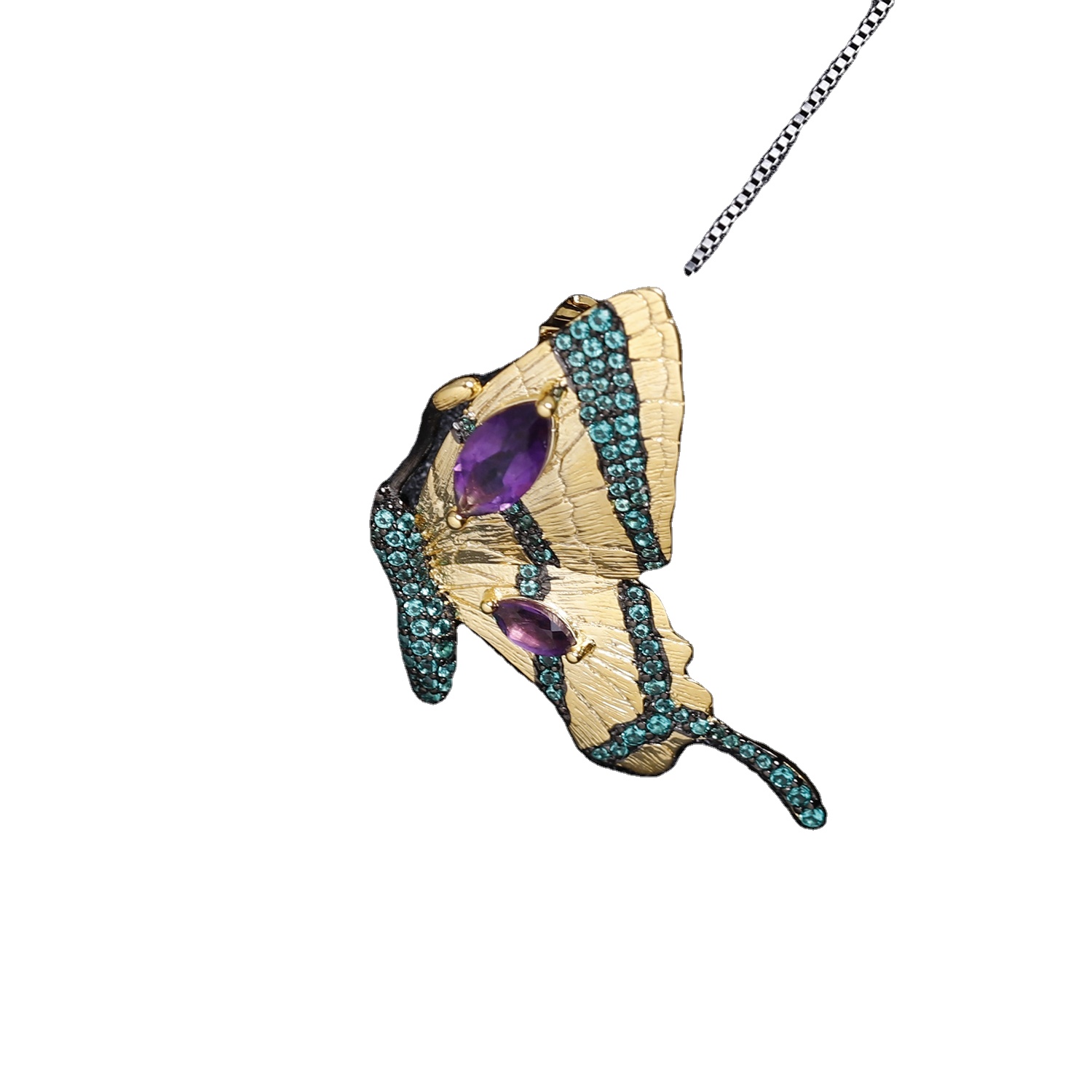 মাইক্রো প্যাভ প্রজাপতি আকৃতির দুল, গোল্ড টোন দুল 13