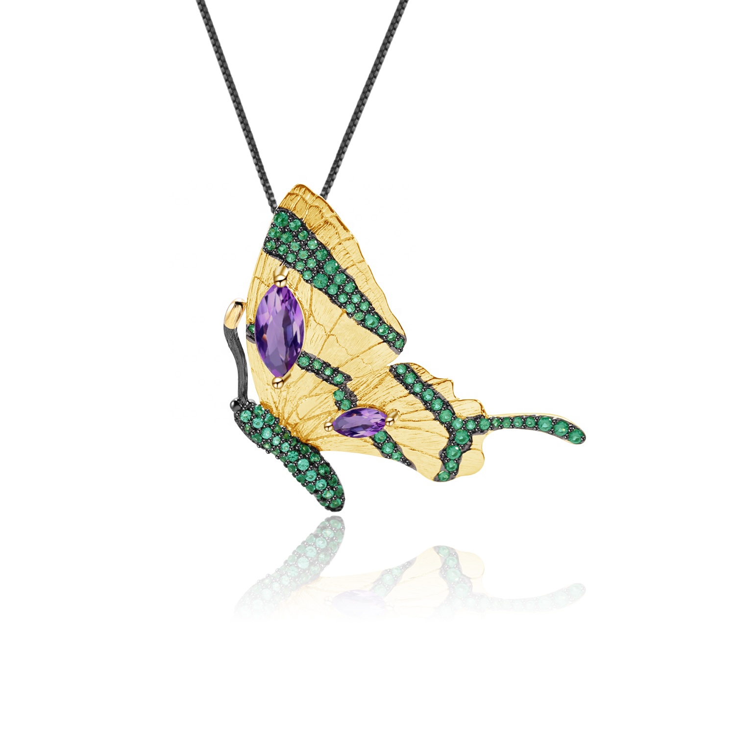 মাইক্রো প্যাভ প্রজাপতি আকৃতির দুল, গোল্ড টোন দুল 15