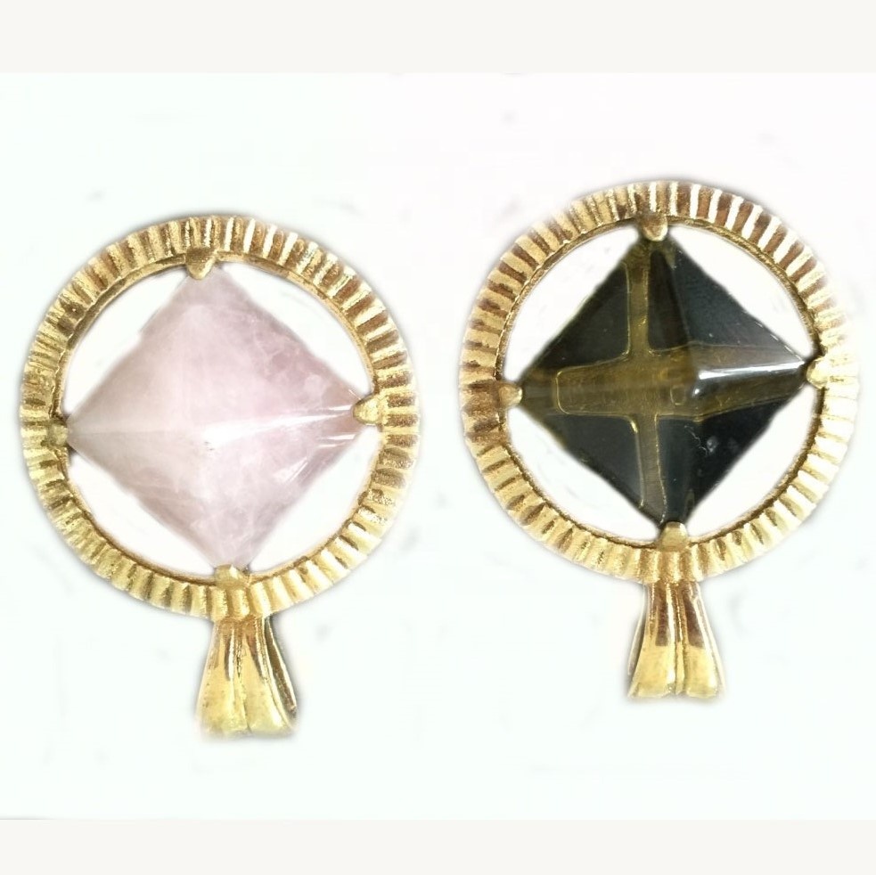 প্রাকৃতিক শীর্ষ মানের রত্ন পাথর 925-স্টার্লিং রূপালী দুল 15