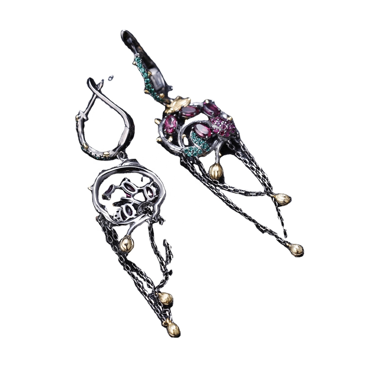 Atirgul qizil tutun sirtlari / oltin bilan qoplangan ekind sirtlari 13