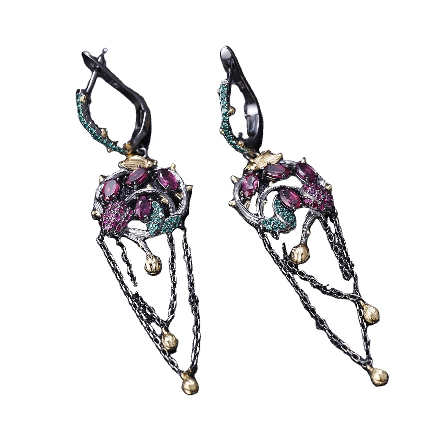 Atirgul qizil tutun sirtlari / oltin bilan qoplangan ekind sirtlari 15