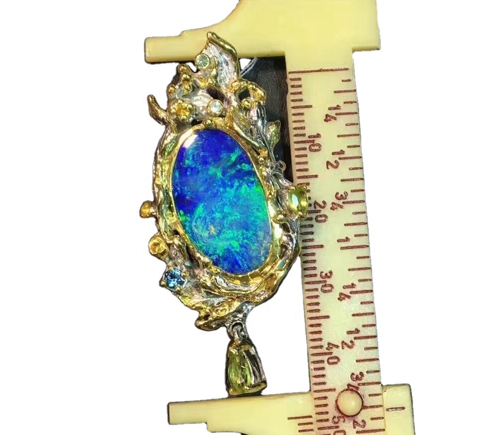 প্রাকৃতিক ওপল দুল সোনার গয়না 26