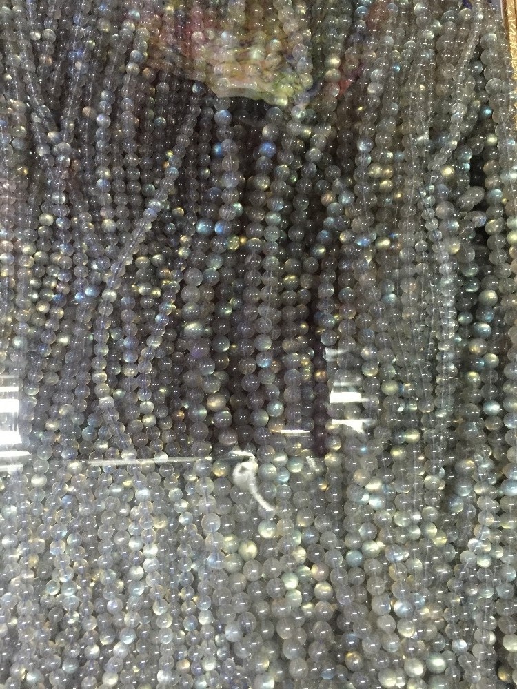 3A Natural Blue Labradorite 4mm 6mm 6mm 8mm 10mm 12 mm Redondo Perlas Nada más que incendio Mejor calidad Cuentas labradoritas grandes 38