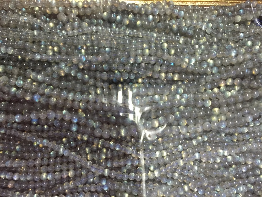 3A Natural Blue Labradorite 4mm 6mm 6mm 8mm 10mm 12 mm Redondo Perlas Nada más que incendio Mejor calidad Cuentas labradoritas grandes 36