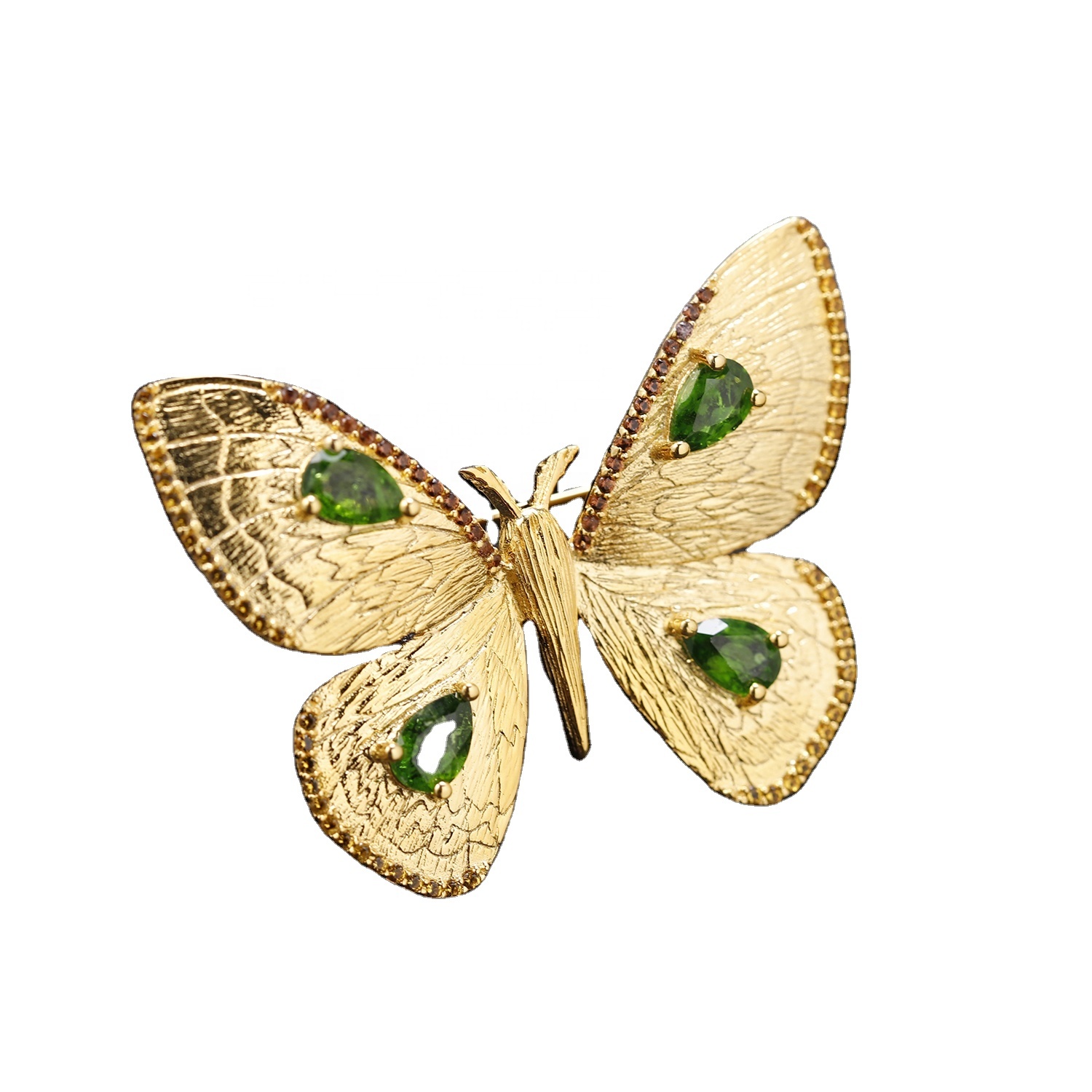 Flash butxonali shakli oltin qoplangan zumrad pendant 38