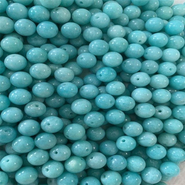 Amazonita Natural Amazonita Beads redondas Amazon Beads Wholesale Supply 38