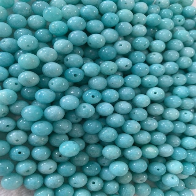 Amazonita Natural Amazonita Beads redondas Amazon Beads Wholesale Supply 36