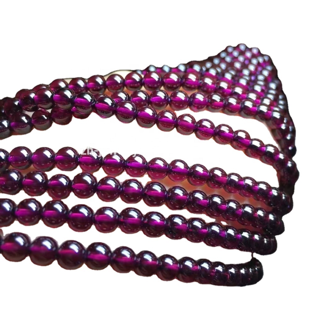 گول جامني قدرتي گارنٽ موتي هموار گول ٺھيل ھول سيل 38