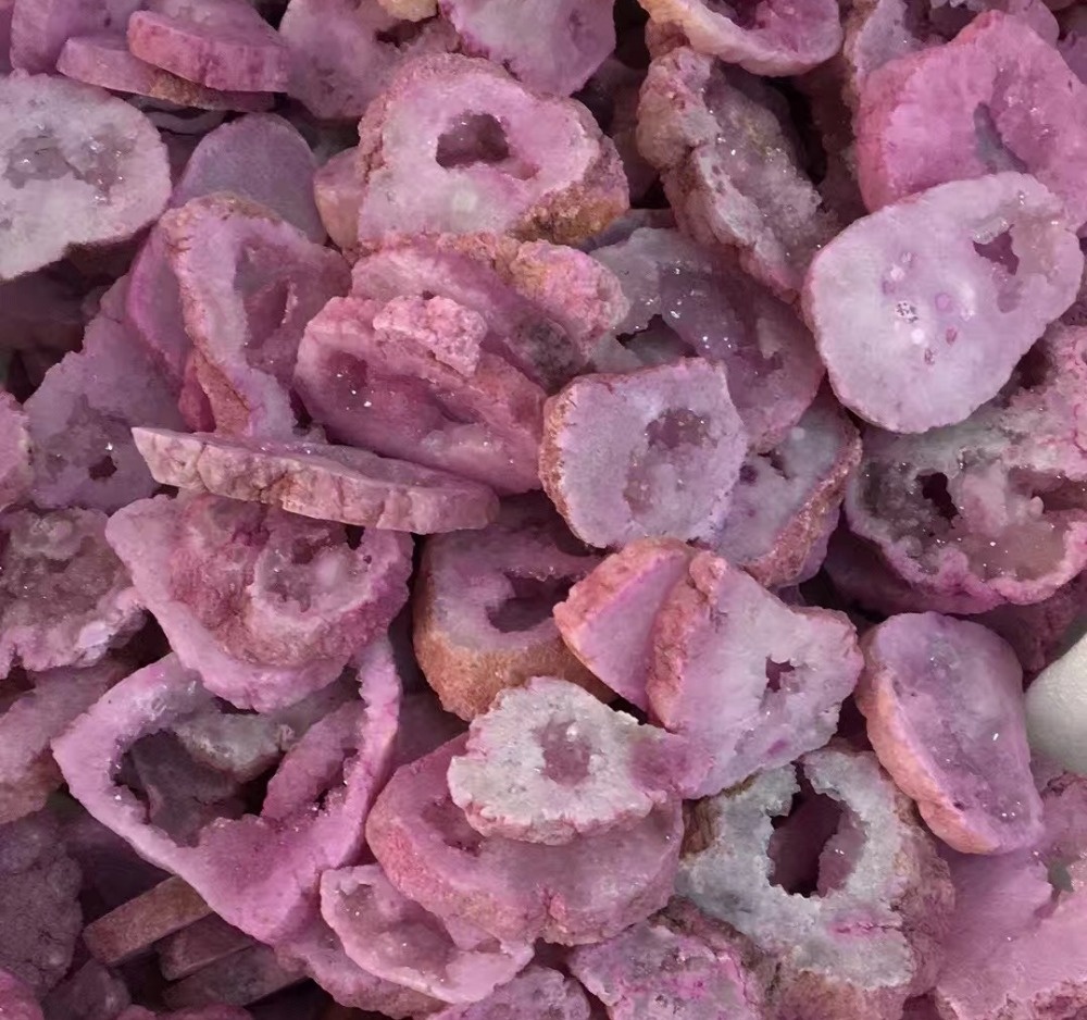 瑪瑙德魯佐凸輪機。 Onyx Druzy瑪瑙凸德3A天然瑪瑙德魯佐寶石 36