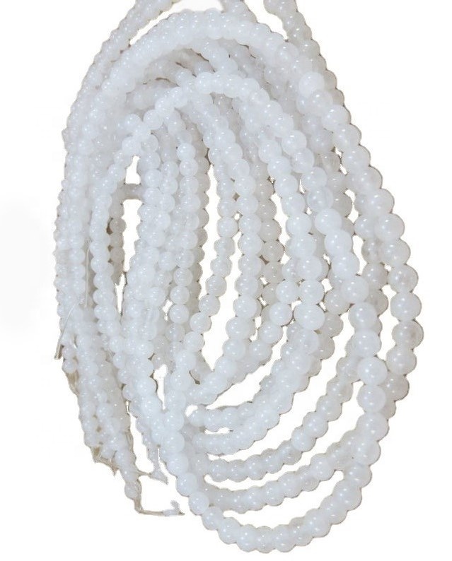 Perlas de cuarzo de nieve perlas blancas naturales de cuarzo de nieve 38