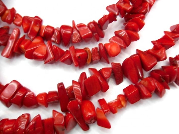 Apple Coral Chips мончоктор Red Coral Beads Chip Gemsone мончок 15