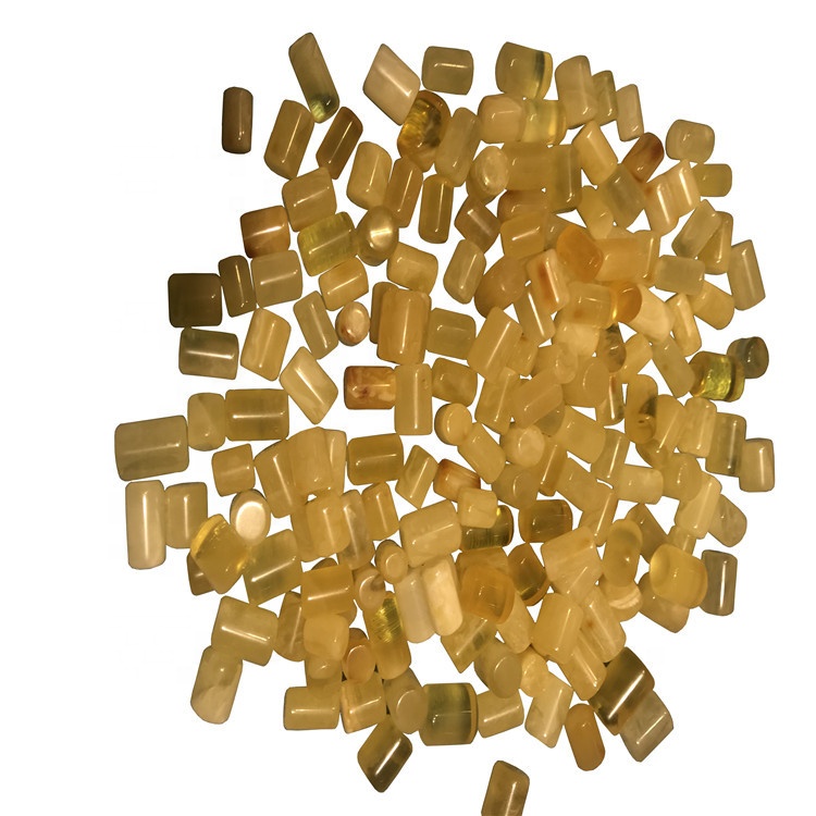 Gleiniau Tiwb Melyn Ambr Naturiol Amber Naturiol Gemstone rhydd i wneud gemwaith 15