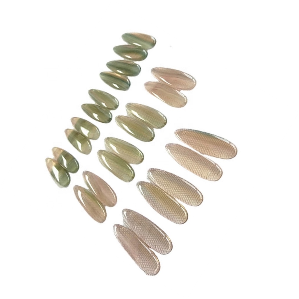 טבעי נקה פלואוריט דמעה עגיל זוג קדח אבני חן Cabochon CAB מתואמים עגילים חרוזים 36