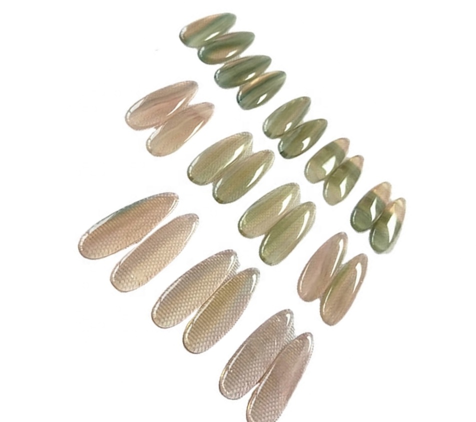 טבעי נקה פלואוריט דמעה עגיל זוג קדח אבני חן Cabochon CAB מתואמים עגילים חרוזים 38