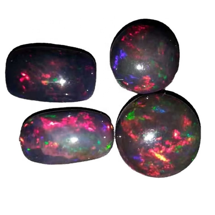 قدرتی اوول جواہرات پتھر سفید اوپن بلک 40