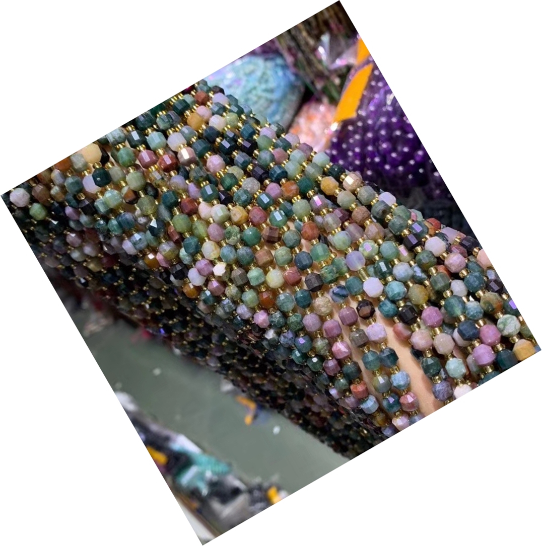 Muince Bead Carnelian Carnelian agus Dóiteáin 45