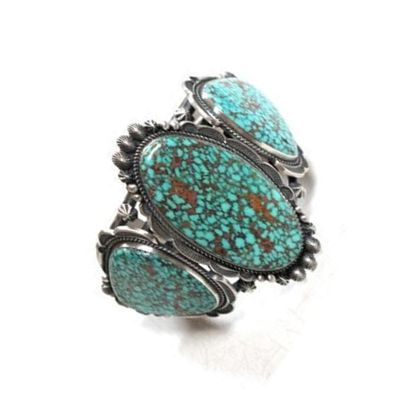 I-turquooise yendalo i-gesquoise gestone ye-cully ye-ceflet bracele 925 i-sterling yesilivere 36