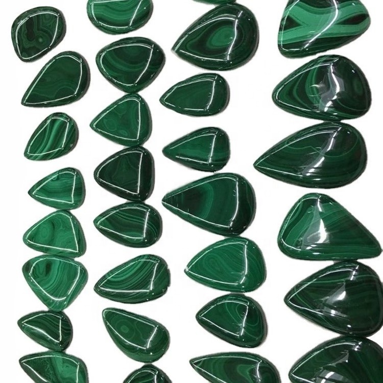 Sapalai natura Malacheite Pear Star Cabochon Green Malacheite Pear Browy Cabochen Cabousen Cabousen Cabous 41