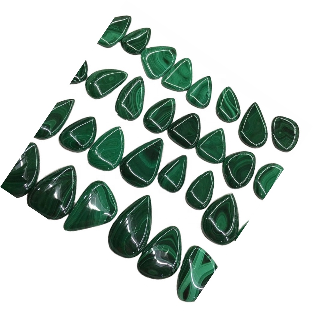 Sapalai natura Malacheite Pear Star Cabochon Green Malacheite Pear Browy Cabochen Cabousen Cabousen Cabous 45