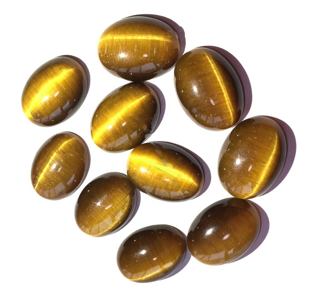 100% Tiger Kuning Perhichon Kualitas Mata Making Loose Stone Hand Gemststone Polandia Perhiasan 38