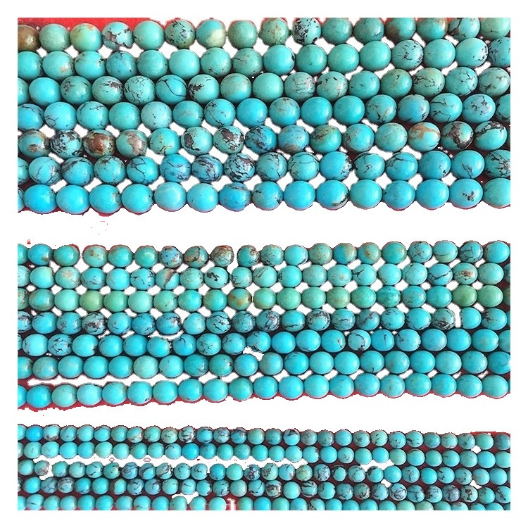 100% Clocha Nádúrtha Brasaíle Jewelry Teacht Nua Turquoise Smooth Plain Coirníní Turquoise Nádúrtha 37