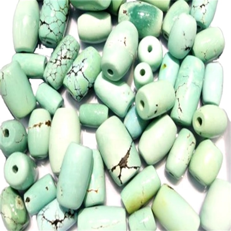 Turquoise-trommel-kralen fan hege kwaliteit Meitsje groothandel 37