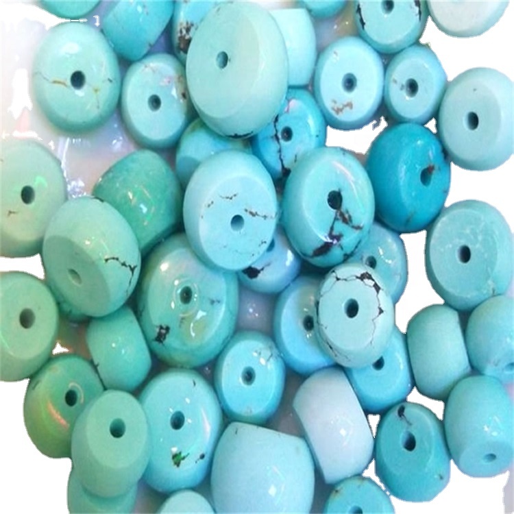 Turquoise-trommel-kralen fan hege kwaliteit Meitsje groothandel 39