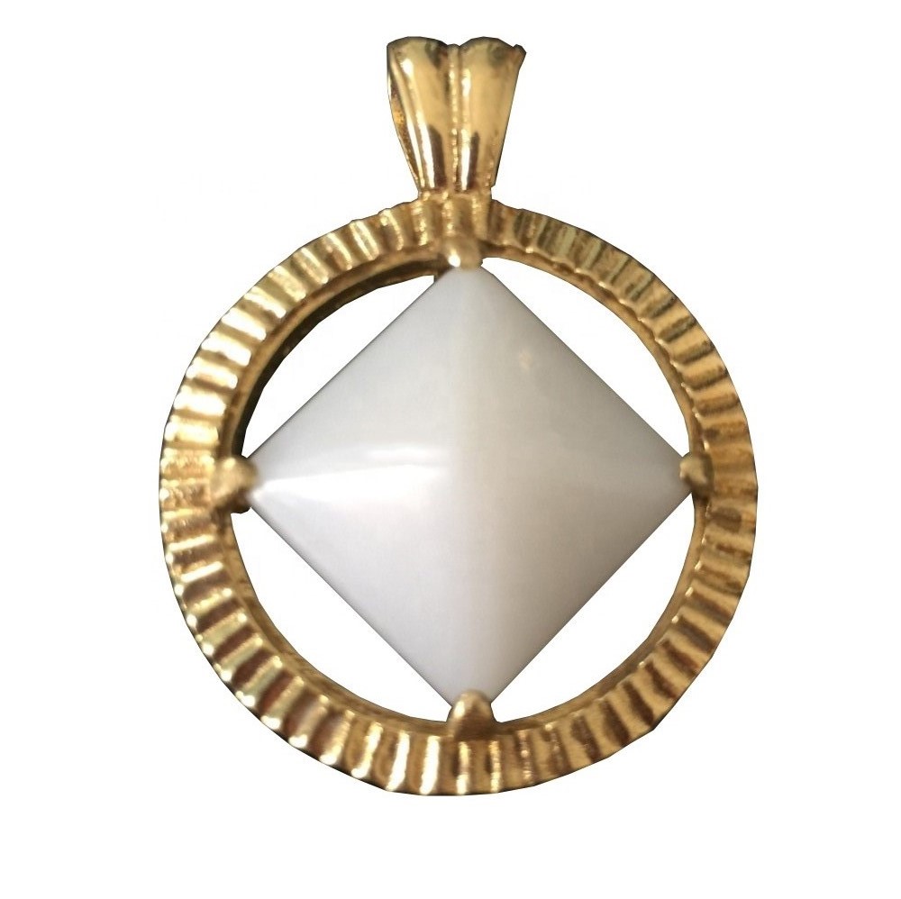 Smoky Topaz-pendant Inlay Glode as Sulveren metalen Hot-Sale 15