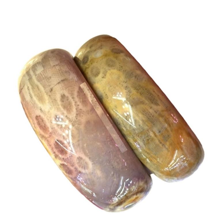 Ocean Jasper Brazalete Brazalete 57 mm Old Mine Jadify Multicolor Chalcedony Pulsera Pulsera Tranquilidad Aliviar el estrés 39