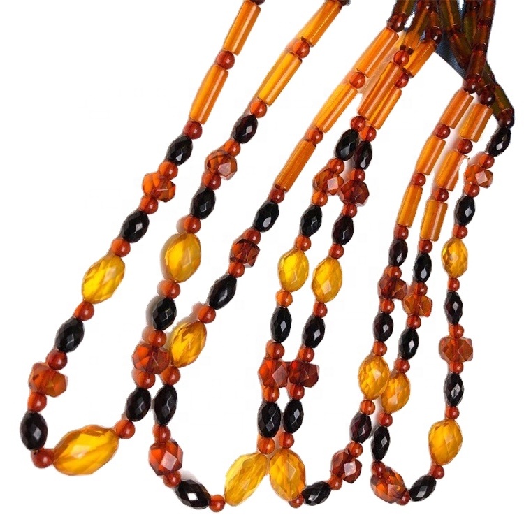 personaliseare amber en kristale ketting 35