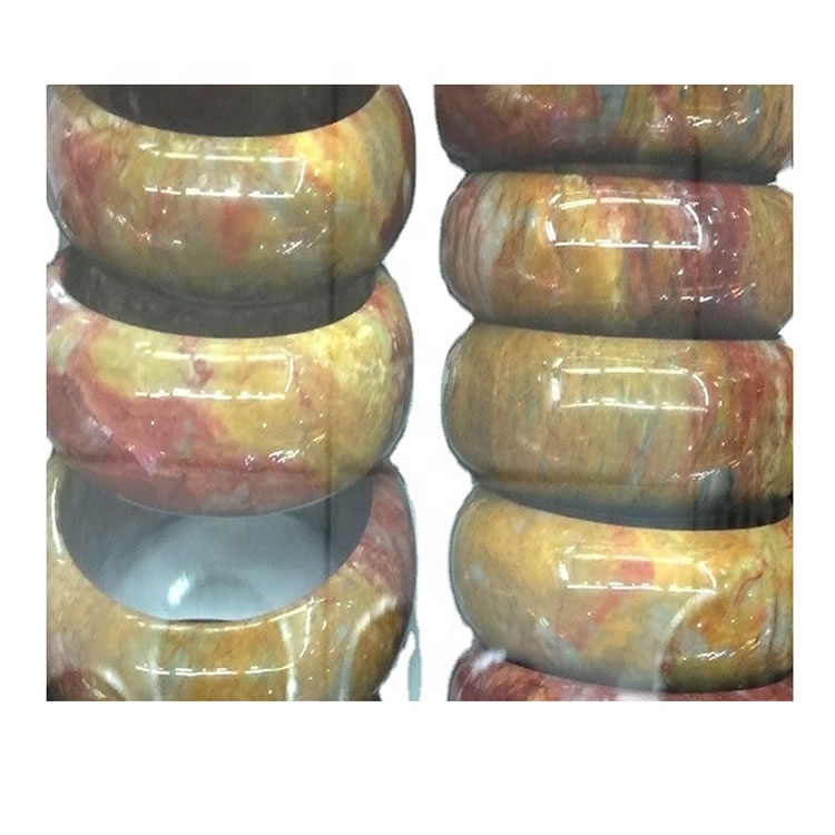 PERÍODO DE ESTADOS DE LUGAR PERÍODO PERÍODO DE PISTONA DE PISTONA DE PISTA DE PISTA CALIENTE VENTA CALIENTE AGATE BANGLE BANGLE Pulsera de Calcedonia de alta calidad 37