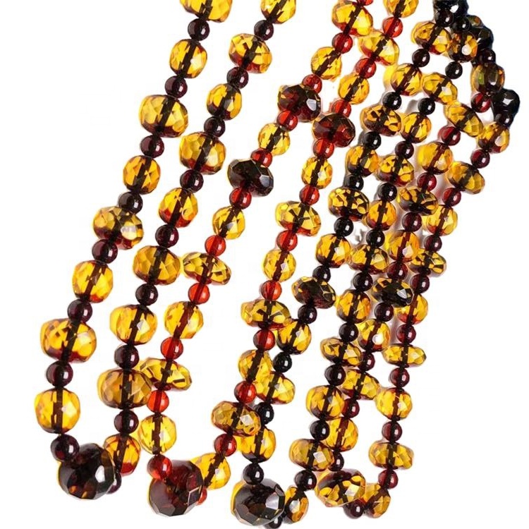 Реал Балтиц Амбер Беадс Огрлица Амбер Амбер Деахинг Огрлица 36