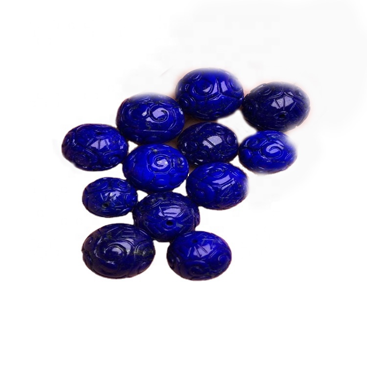 Perles de lapis de lapis de lapis profondes de lapis naturel Lazuli pierres précieuses de la lazuli rond ballon d'entretoise 25