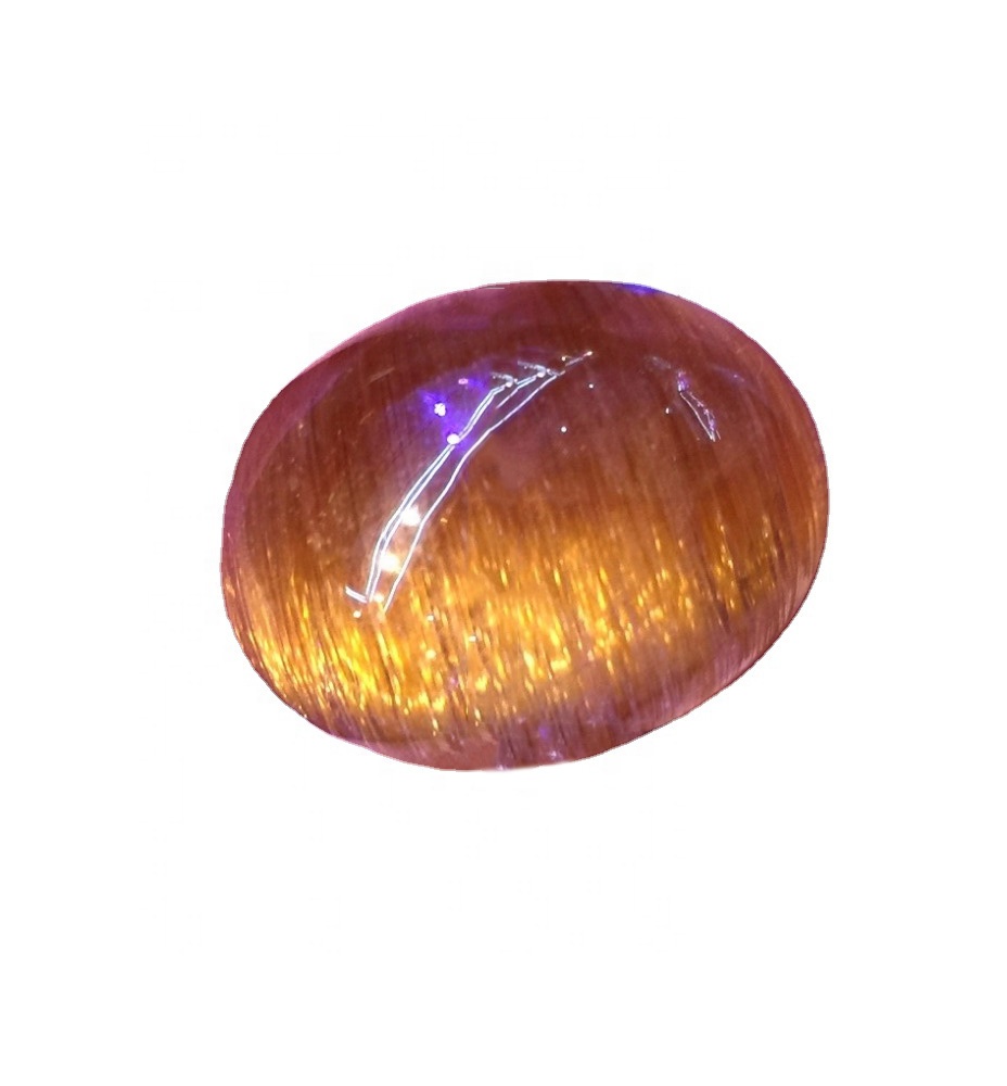 రాగి Rutile క్వార్ట్జ్ ఓవల్ ఆకారం కాబోచన్స్ రత్నం ప్రత్యేక నాణ్యత క్వార్ట్జ్ 36