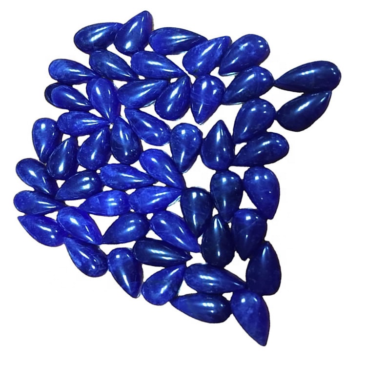 Natyrore Top Gardde Dardhë Shape Sodalite Cabochon Gemstone të lirshme për bizhuteri 37