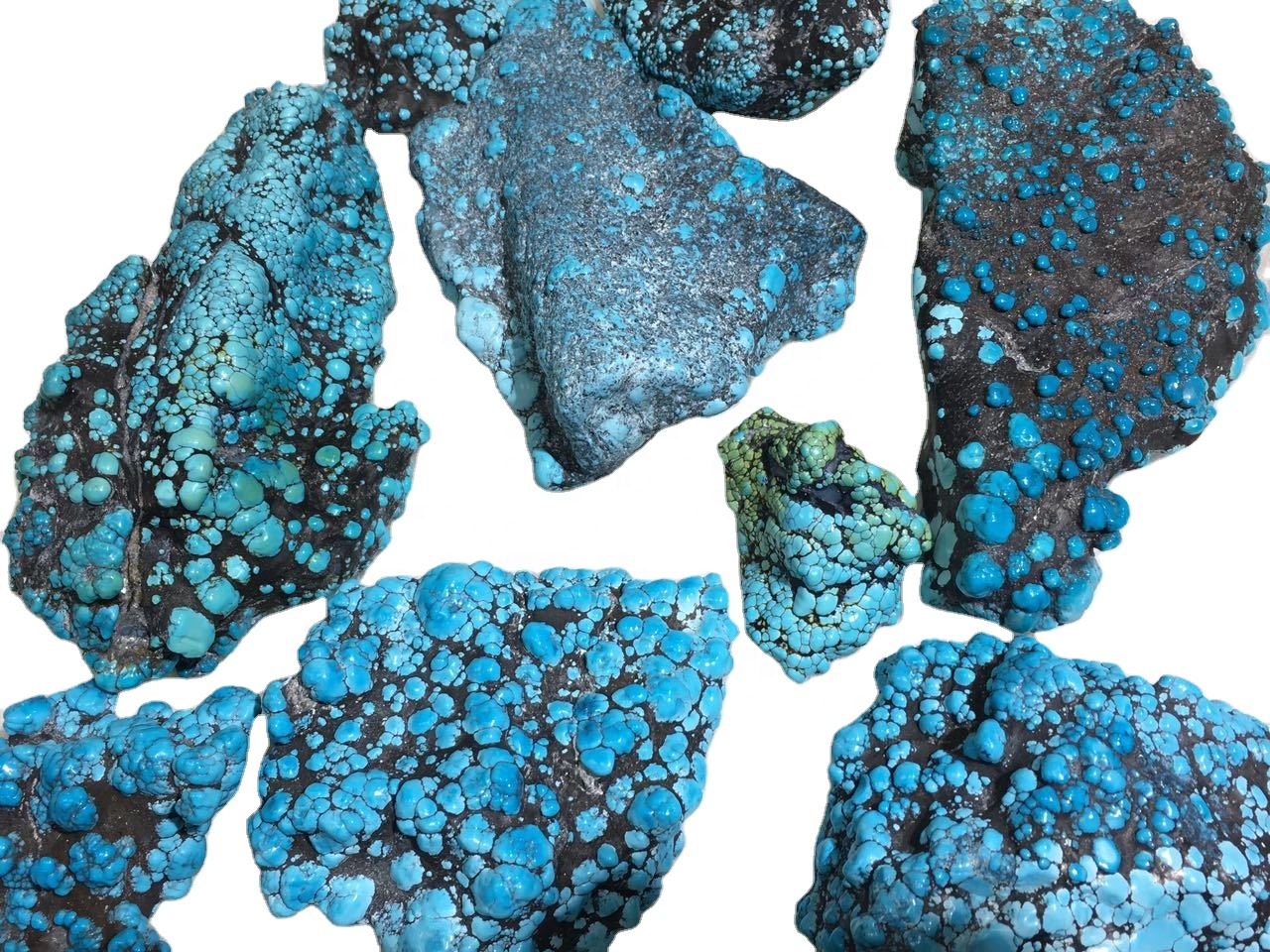 I petri turchini curtivi di u turchinu originale Truccu Fate l'ingrandinu Gioielli Semi Preziosi in Priferane Semi preziosa 37