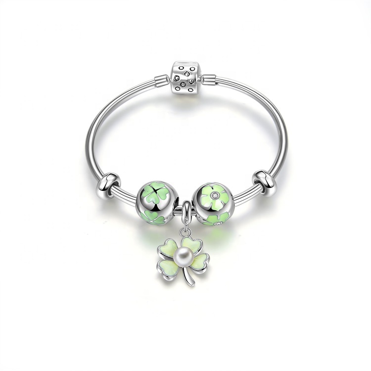 잘 알려진 925 스털링 실버 팔찌 팔목 팔찌 실버 도금 나무 다른 색상 수있는 플레이트 크리스탈, 라인 석 공 P49 13