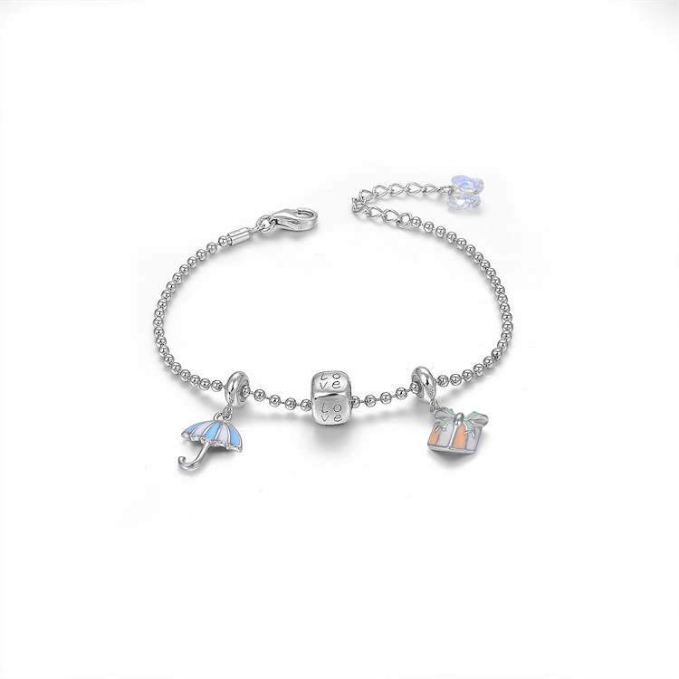 귀여운 타입 여성 925 실버 팔찌 15