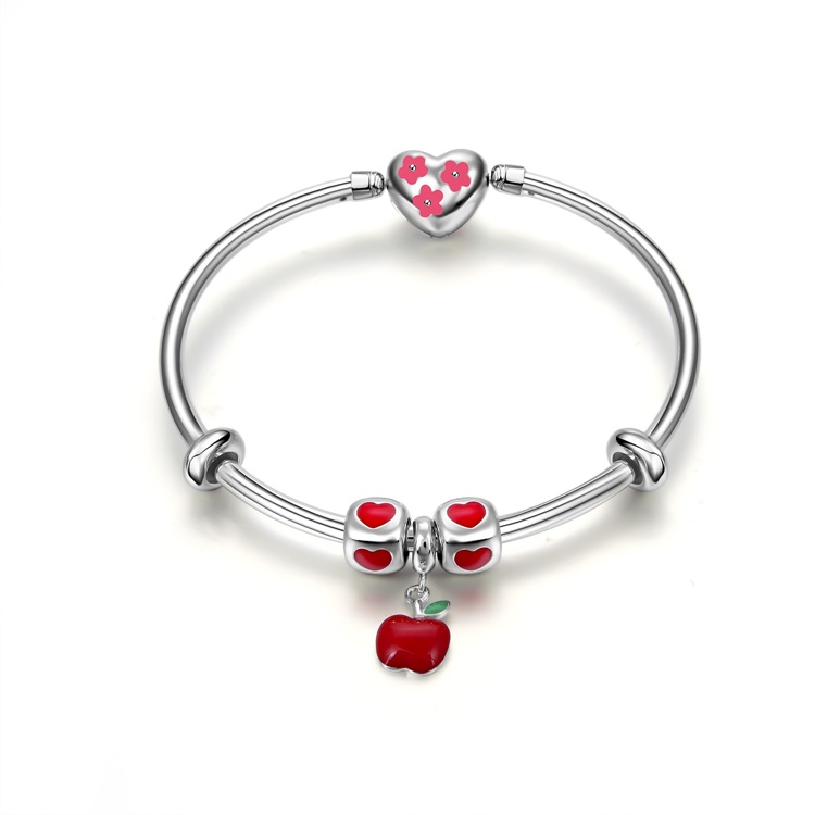 925 Sterling Silver Round Bangle Bracelet 18