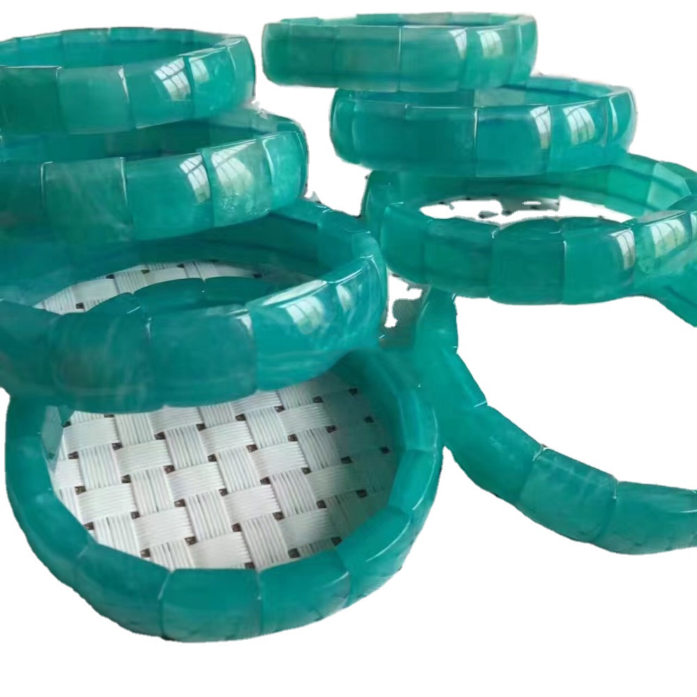 Amazonite Stone Breads Elastyske earmtakke / Gemstone-kralen stretch Bracelet / Amazonite Energy 41