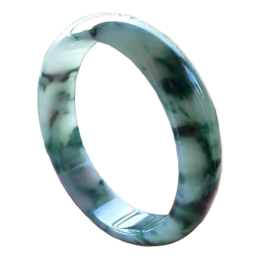 Myanmar Emerald Bangle / May Birthstone sieraden Juwelier Kado foar frou / delikate Gemstone Hook Bangle 46