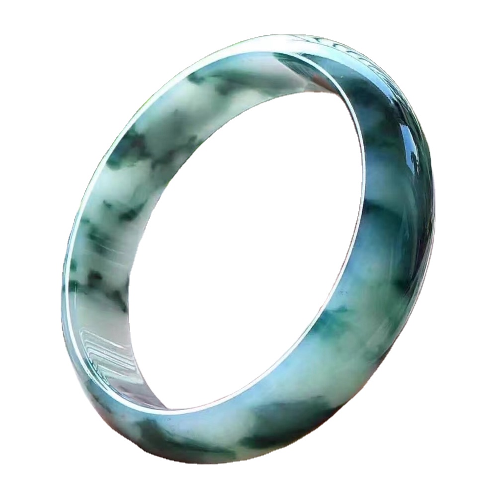 Myanmar Emerald Bangle / May Birthstone sieraden Juwelier Kado foar frou / delikate Gemstone Hook Bangle 44