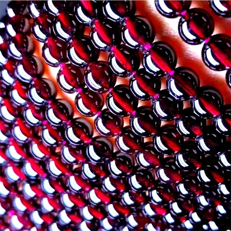 ລູກປັດທີ່ມີລູກປືນແດງທໍາມະຊາດແດງສໍາລັບສາຍແຂນສາຍແຂນສາຍແຂນສາຍແຂນເຄື່ອງປະດັບ DIY ເຮັດໃຫ້ລູກປັດຕະຫຼອດ 15